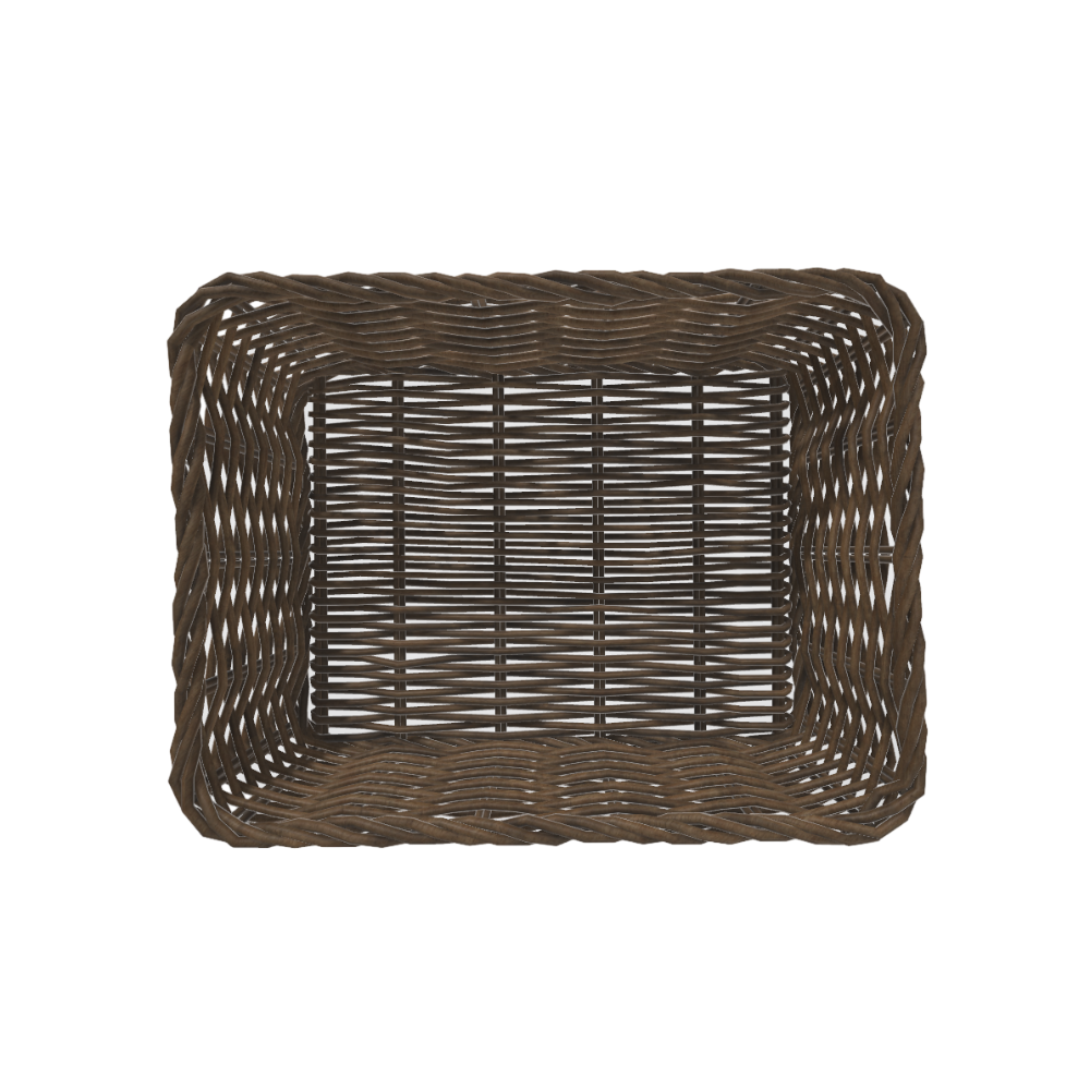 Bamboo Basket Bamboo Rattan Basket 3D Model Fruit Basket AR Storage Basket