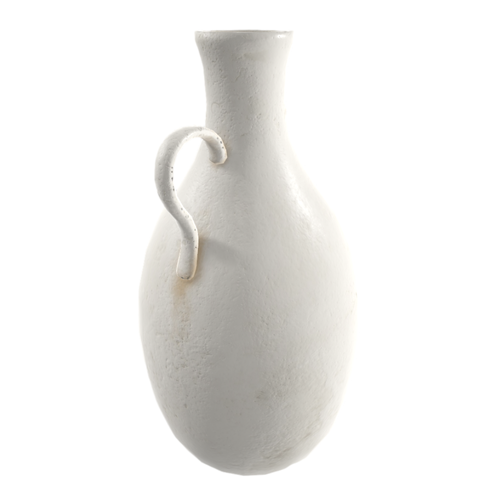 Middle Ancient Ceramic Vase 3D Model Coffee Table Vintage Ornaments Ins Style Simple Hydroponic Vase