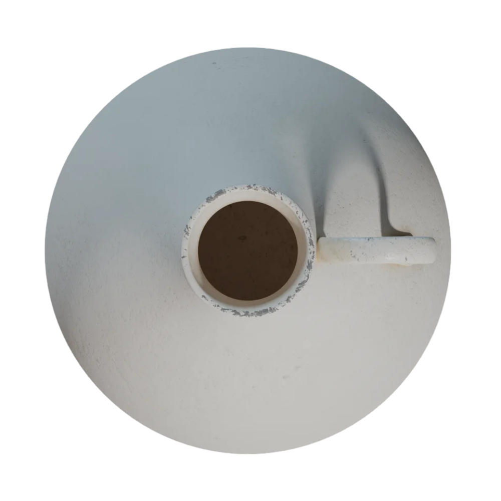 Middle Ancient Ceramic Vase 3D Model Coffee Table Vintage Ornaments Ins Style Simple Hydroponic Vase