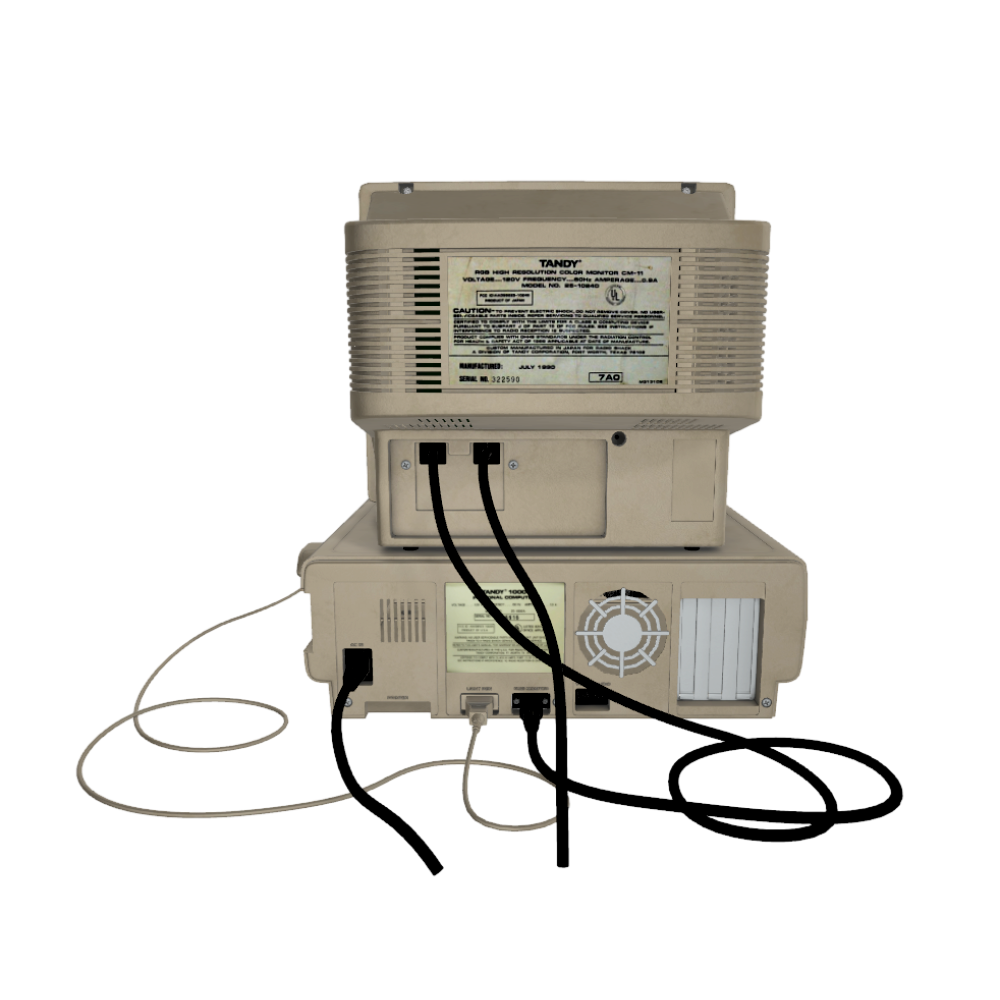 Retro PC Computer IBM Tandy 1000