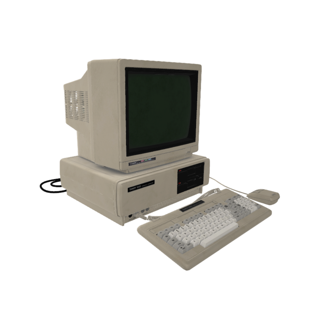 Retro PC Computer IBM Tandy 1000