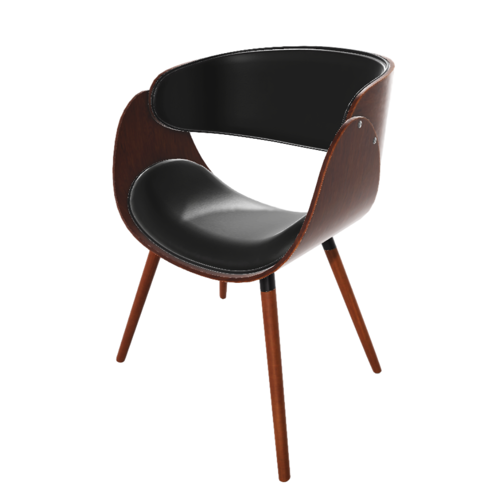 Nordic Style Dining Chair Modern Simple Home Chair 3D Model Backrest Leisure Chair Desk and Chair Negotiation Table and Chair AR Furniture Online Red Chair