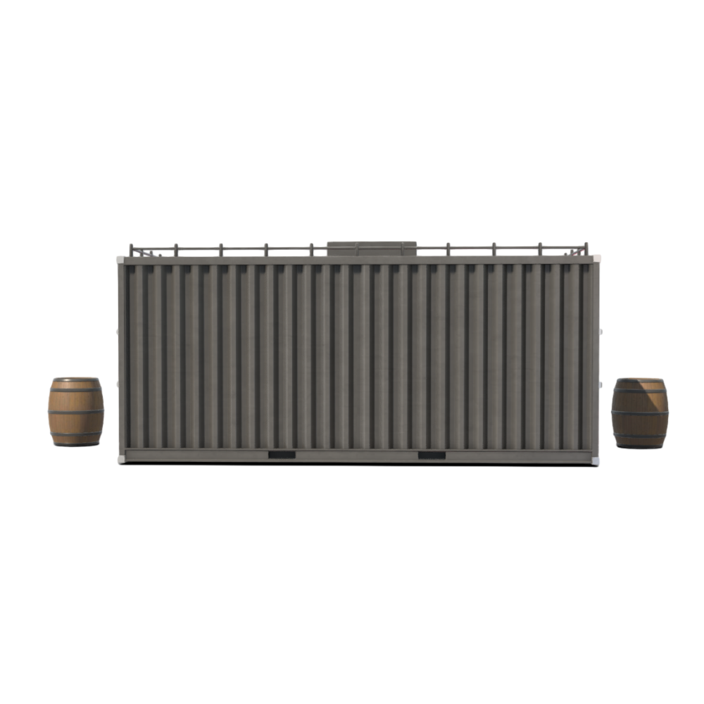 Creative Container Bar 3D Model Shipping Container Bar Coffee Bar Simple AR Architecture