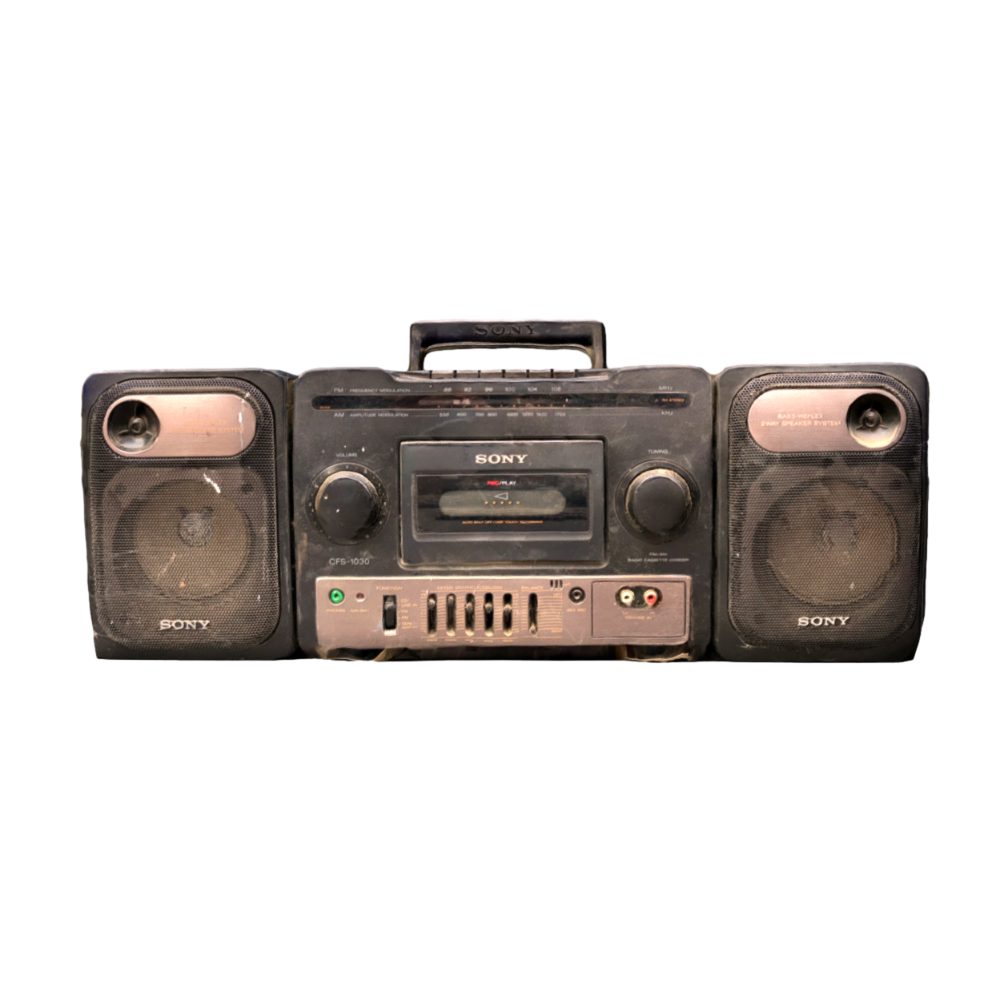 Sony MEDPOLY vintage speaker 3D scan model AR retro record player SONY