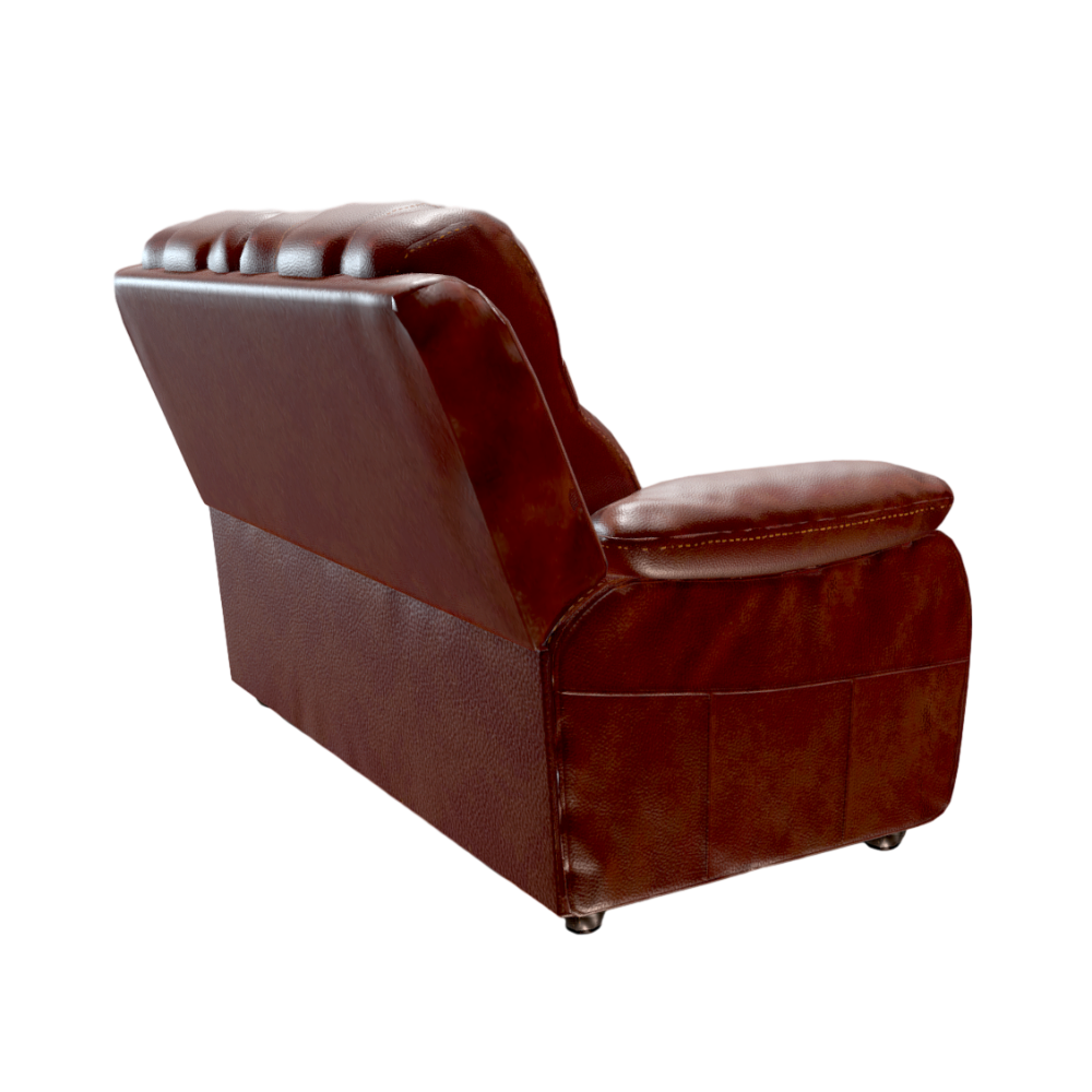 Double Seat Leather Sofa 3D Model Multiplayer Sofa American Minimalist Living Room Sofa First Class