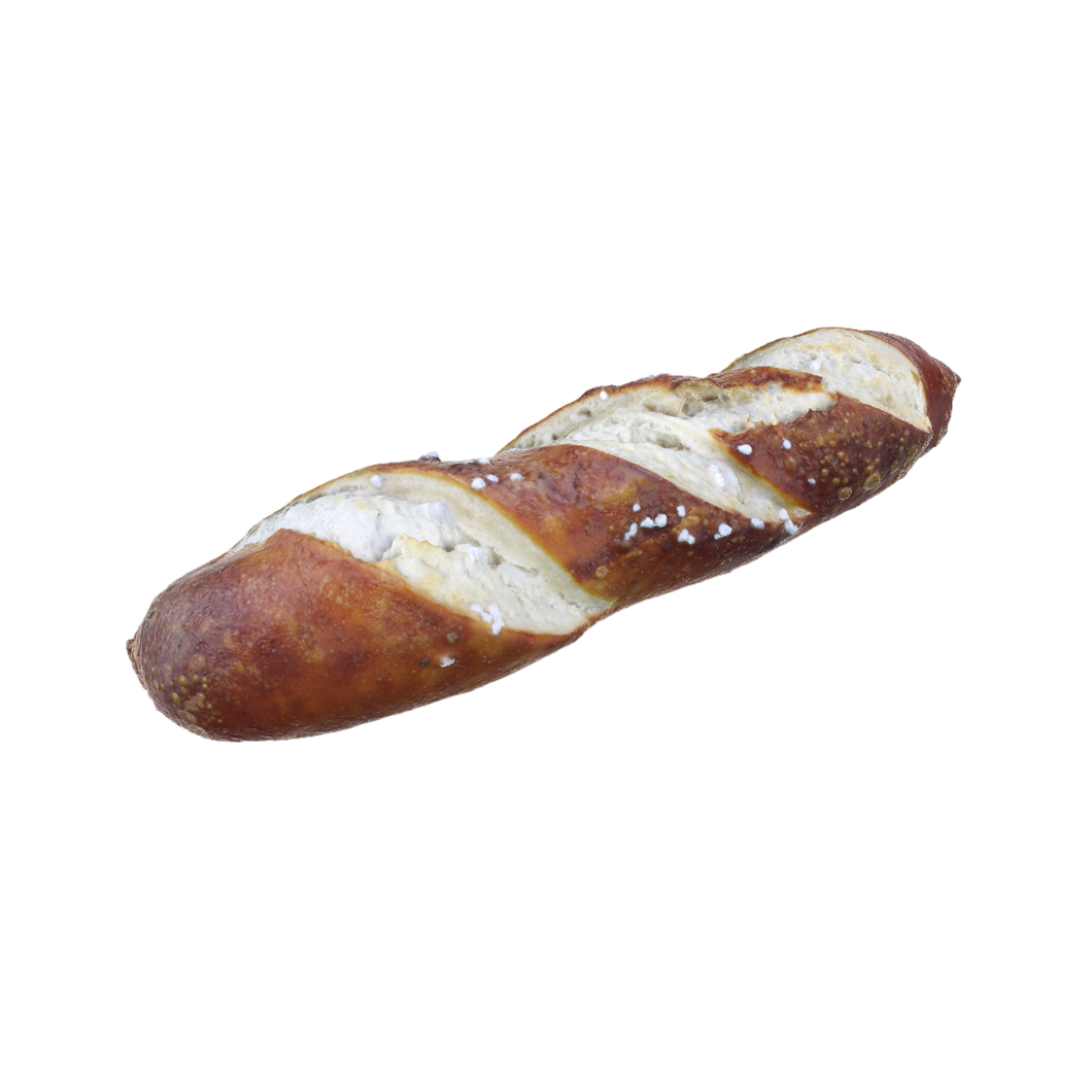 French baguette full wheat bag baking gourmet 3D