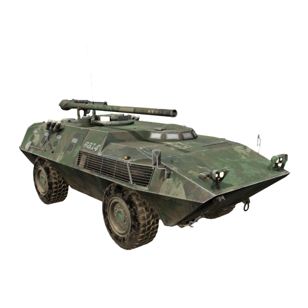 FIAT Type 6614 Wheeled Armored Personnel Transporter 3D Model Military AR Model