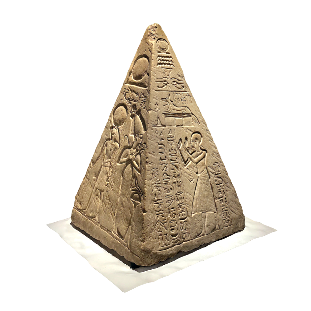 The top of a pyramid