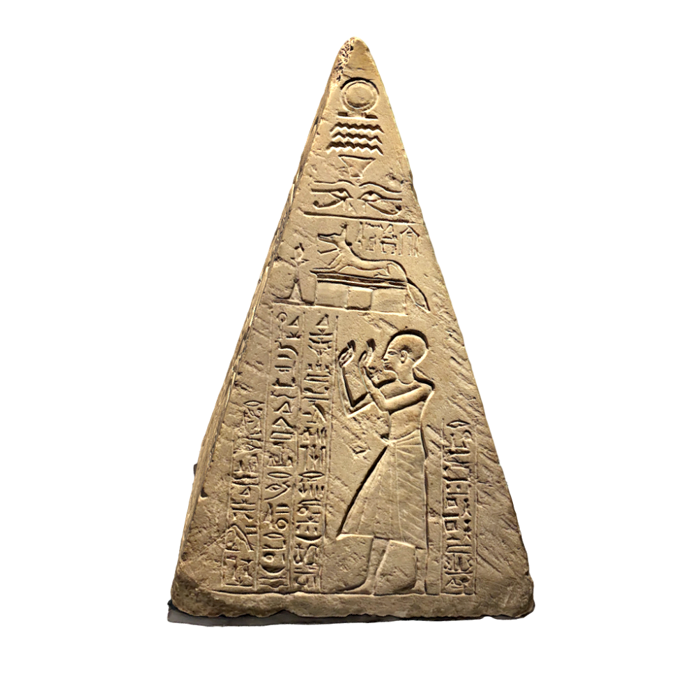 The top of a pyramid