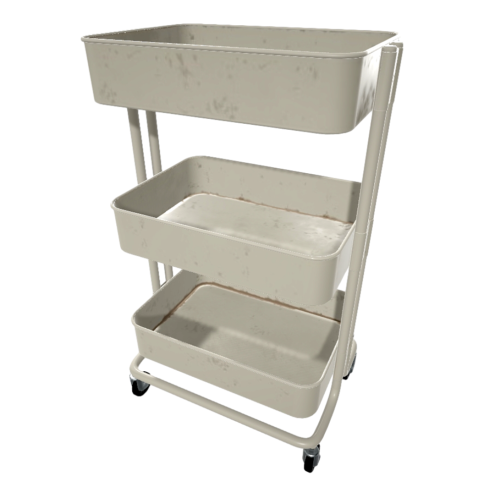IKEA Mobile Cart 3D Model Rack