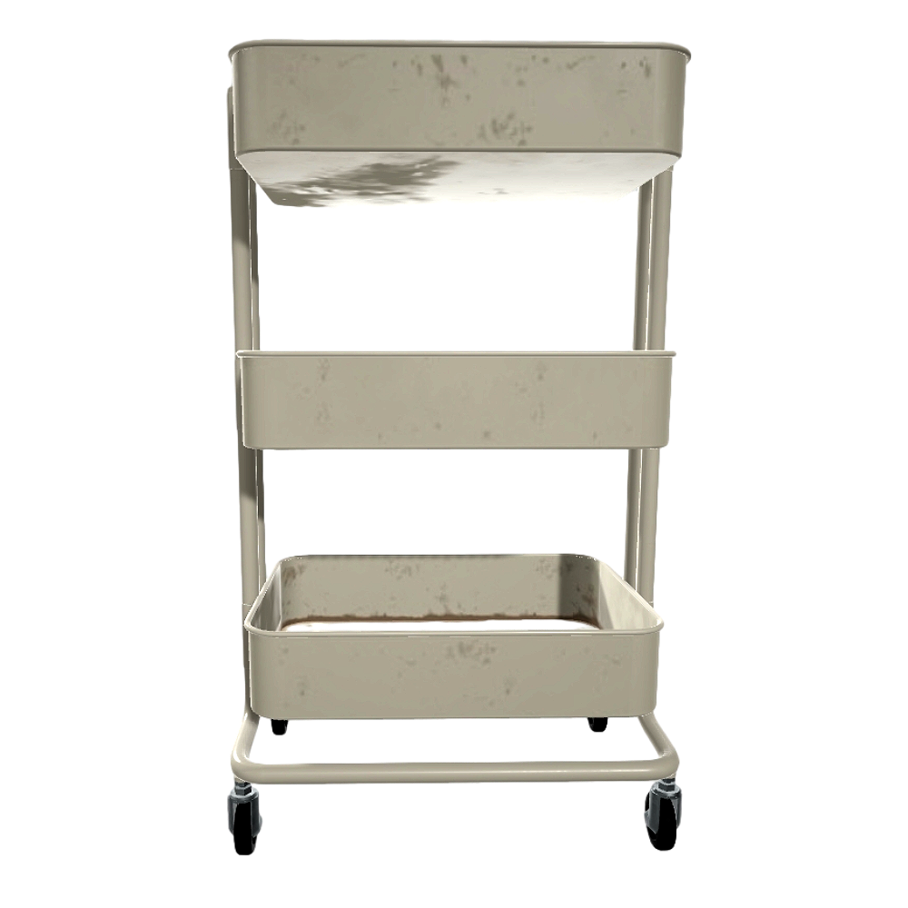 IKEA Mobile Cart 3D Model Rack