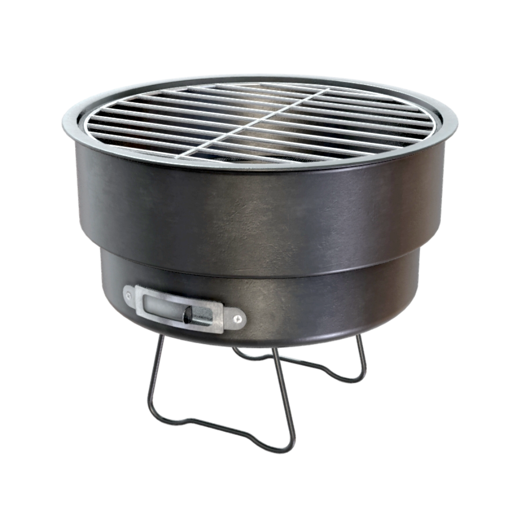 Metal BBQ Grill 3D Model BBQ Grill