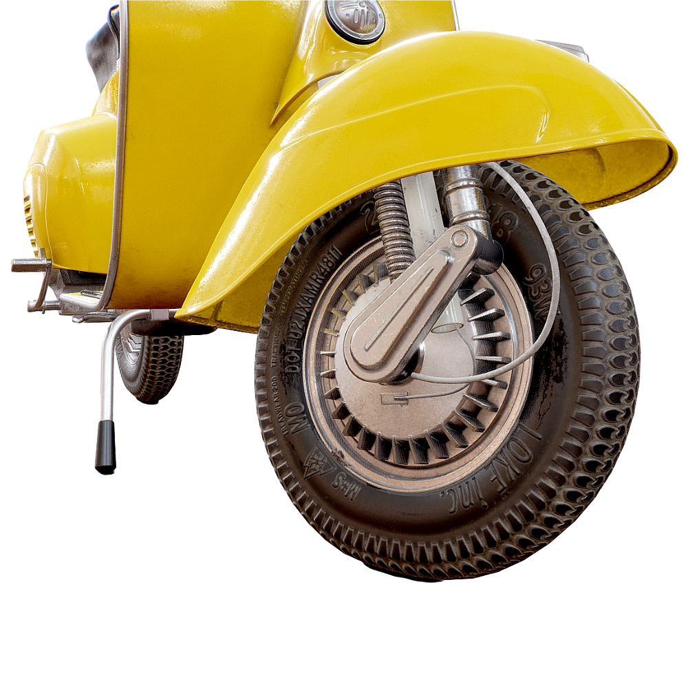 Vespa Motorcycle 3D Model