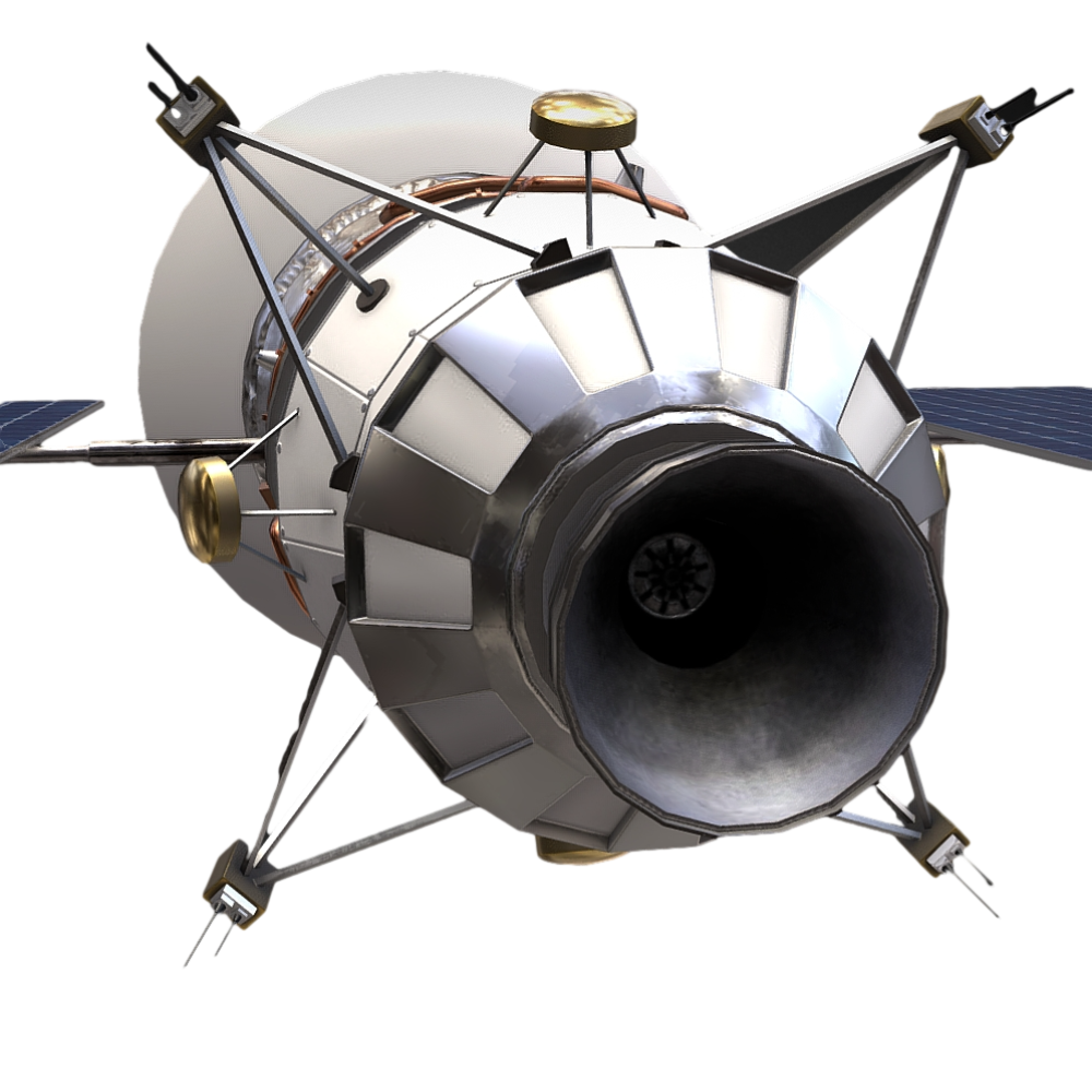 3D model of communication satellite