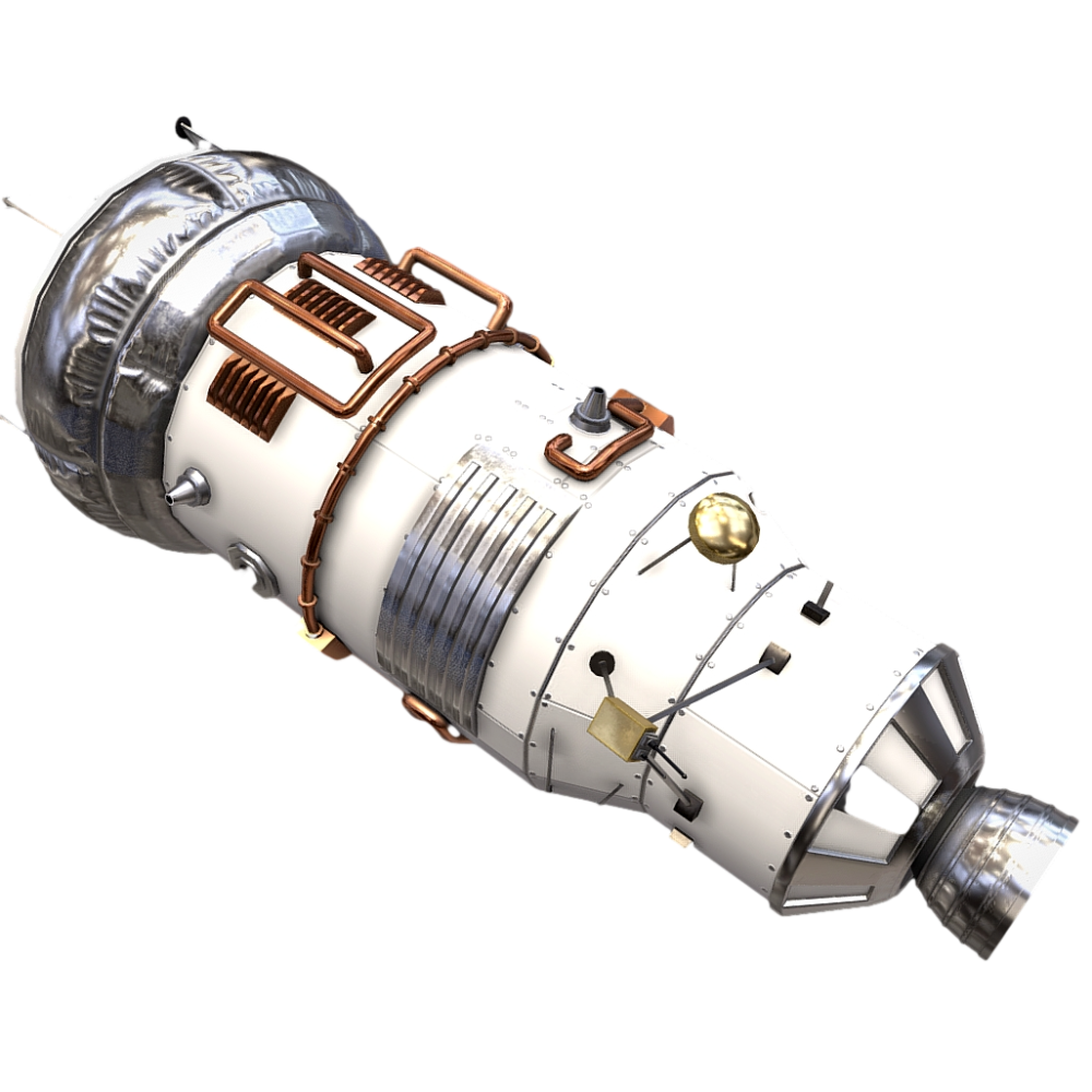 3D model of communication satellite