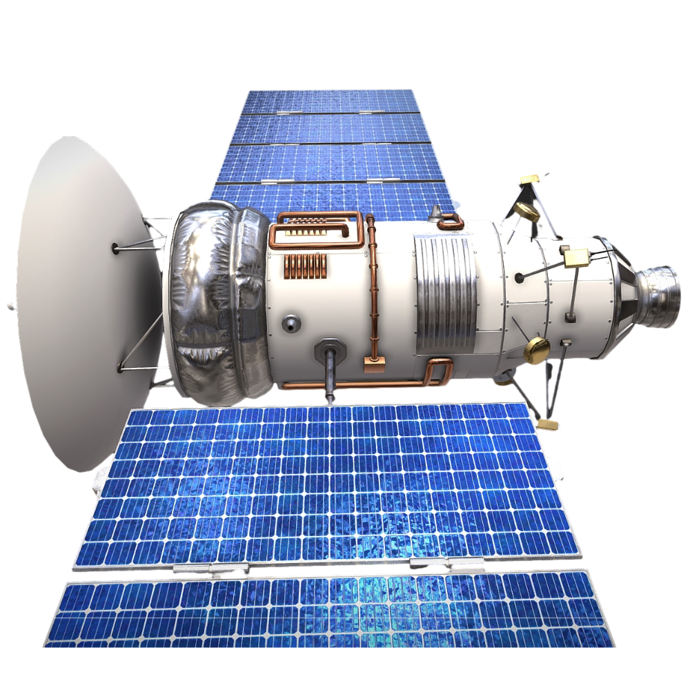 3D model of communication satellite