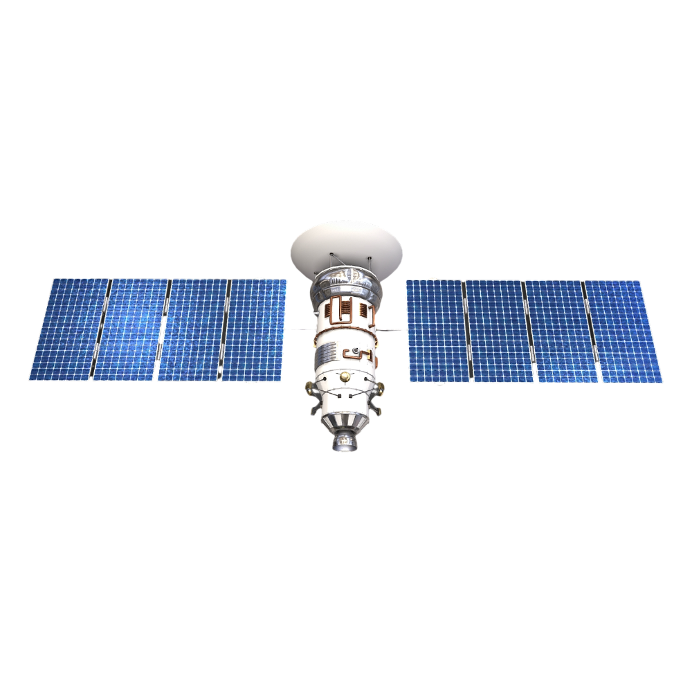 3D model of communication satellite