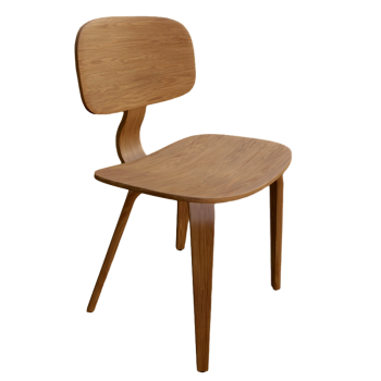 Solid wood round dining table and chair combination-dining chair