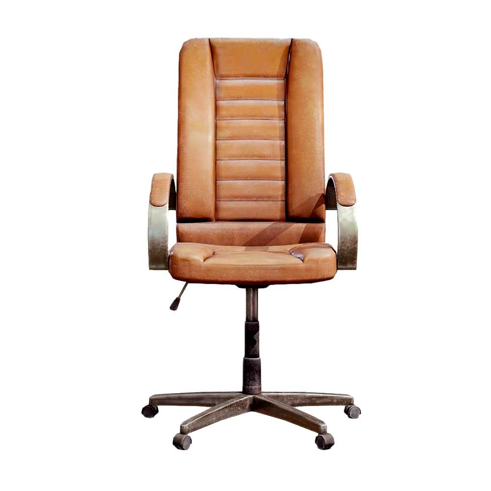 Leather Computer Chair Office Chair Lifting Swivel Chair Leather Backrest Chair