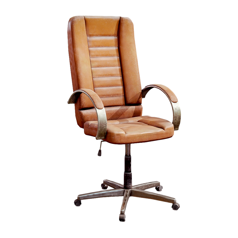 Leather Computer Chair Office Chair Lifting Swivel Chair Leather Backrest Chair