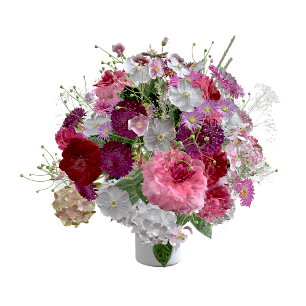 potted flower planting