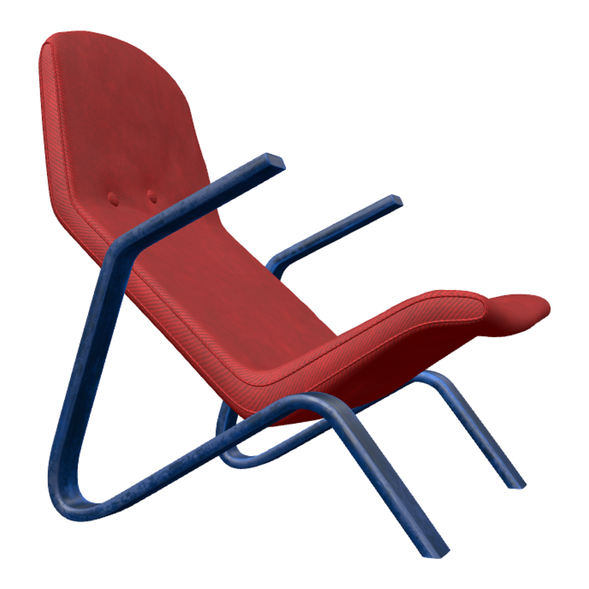 Red Vintage Casual Recliner