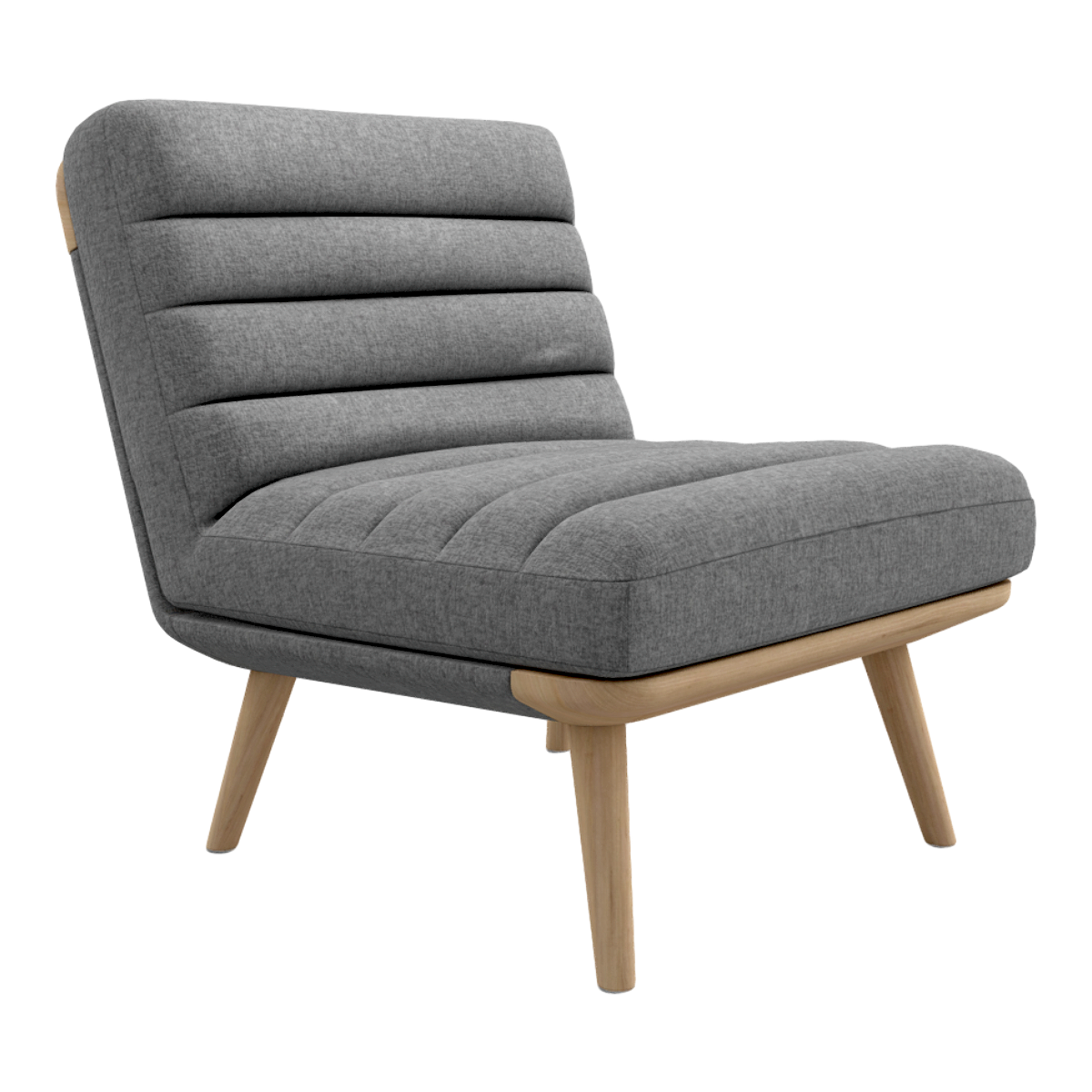 Gustav Mud Grey Leisure Chair Single Upholstered Sofa Chair