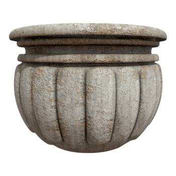 European Style Granite Stone Carved Flower Pot Villa Landscape Floor Flower Pot