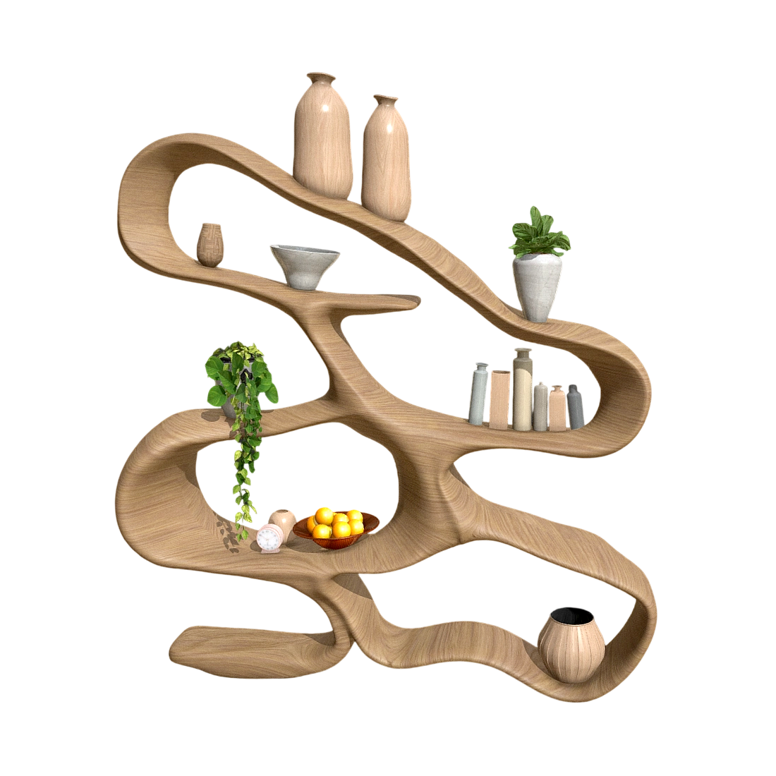 Solid Wood Storage Rack