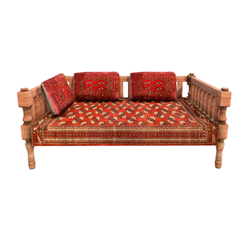 Middle Eastern Style Traditional Wooden Sofa
