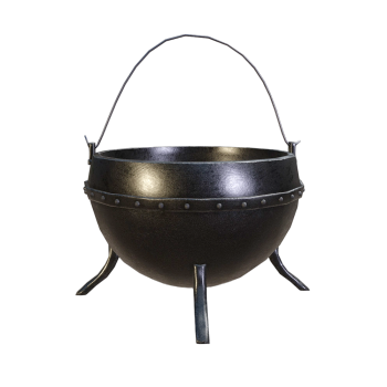 Cast iron three-legged cauldron (hanging pot)