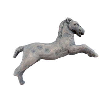 Ancient Roman bronze horse sculpture
