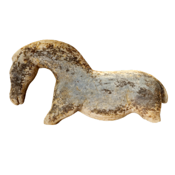 Paleolithic mammoth ivory horse statue