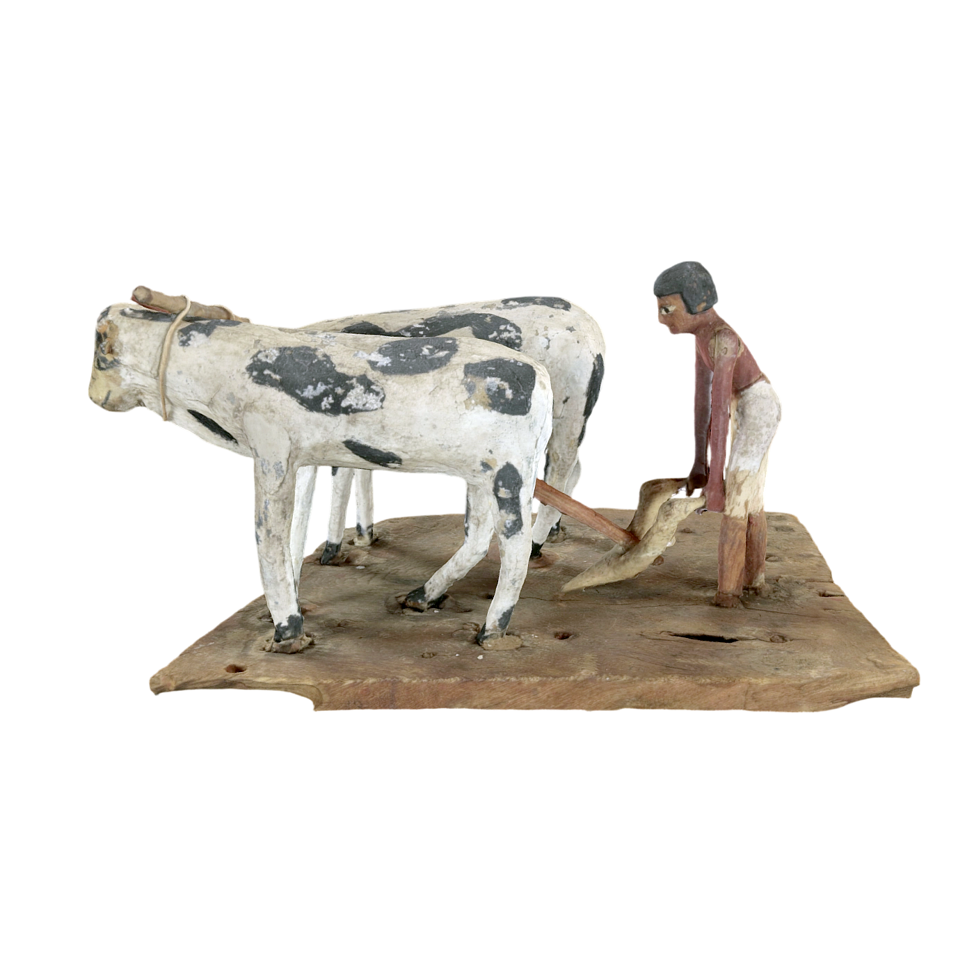 Ancient Egyptian Wooden Farming Scene Model