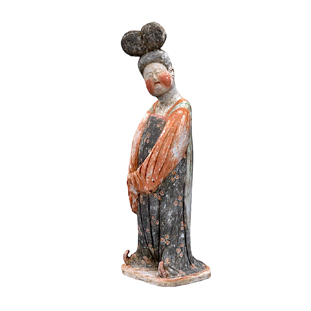 Painted Handmaid Figurines of Tang Dynasty in China