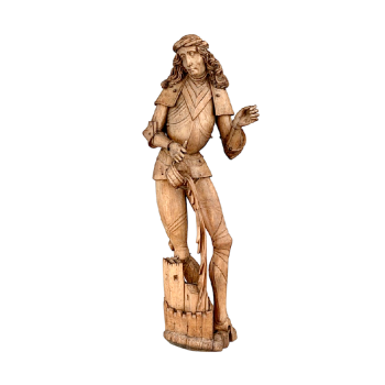 Wooden statue of St. Florian