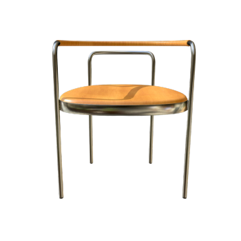 Nordic Master Chair Poul Kj&aelig;rholm PK12 Steel Tube Armchair 3D Model