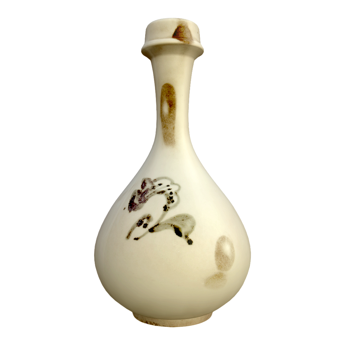 Bright glazed red jade teapot spring vase