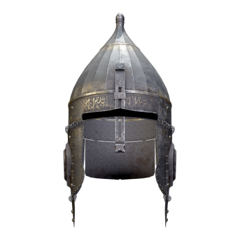 Ottoman warrior conical pointed metal helmet