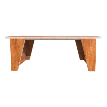 Minimalist wooden veneer, solid wood board, large conference table, dining table