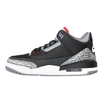 Air Jordan 3 Retro Black Cement Retro Mid Top Basketball Shoes