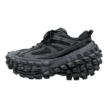 Balenciaga Defender, Parisian vintage distressed tire, black shoe