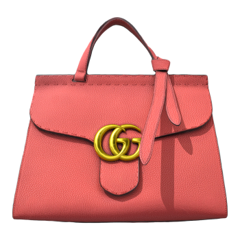 GUCCI Marmont Collection Gucci GG Gold Logo Single Shoulder Cross Shoulder Handbag