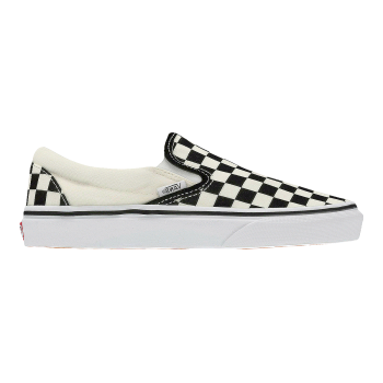 Vans slip on classic checkerboard canvas shoes with one foot kick