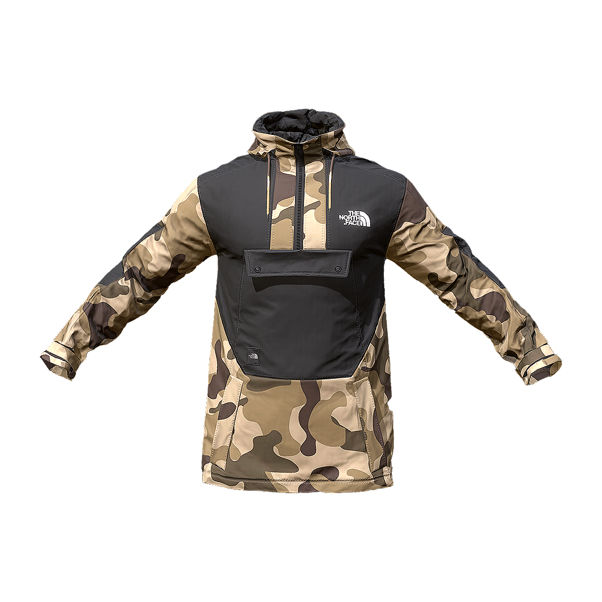 The North Face Camouflage Half Zipper Outdoor Jacket