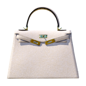 Herm è s Kelly leather apricot handbag