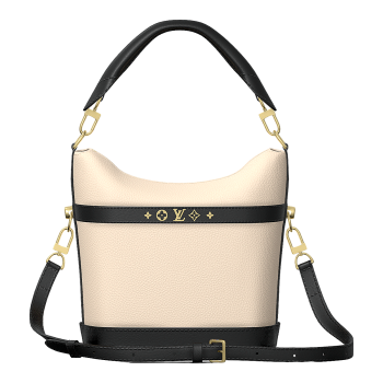 Louis Vuitton Cruiser leather crossbody handbag in milk white