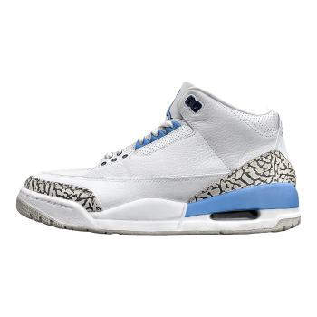 Air Jordan 3 retro unc mid top basketball shoes North Carolina blue