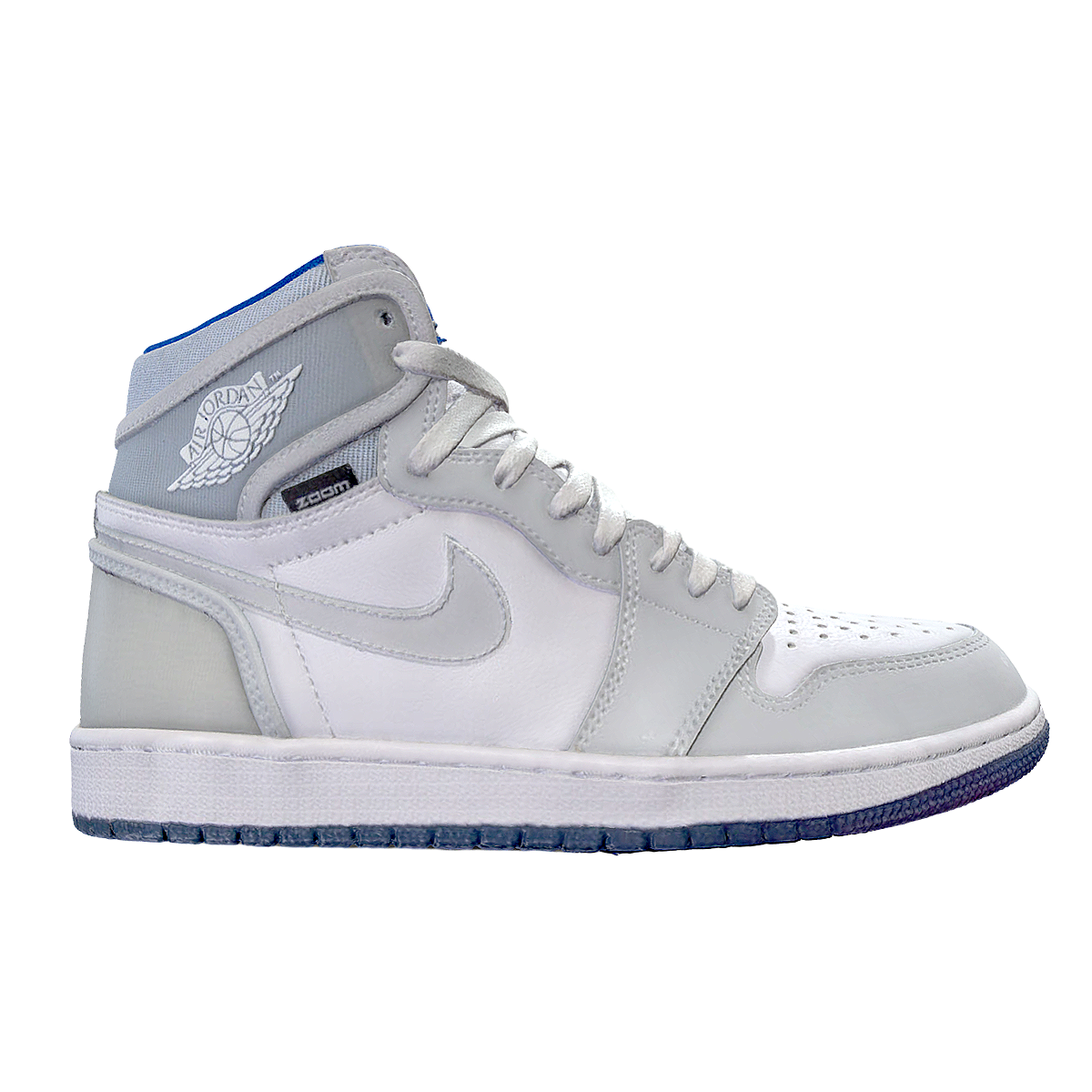 Air Jordan 1 Zoom Racer Blue High Top Basketball Shoes