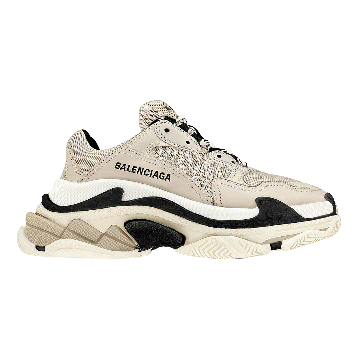 Balenciaga Triple S Balenciaga Low cut Thick soled Dad Shoes Vanilla